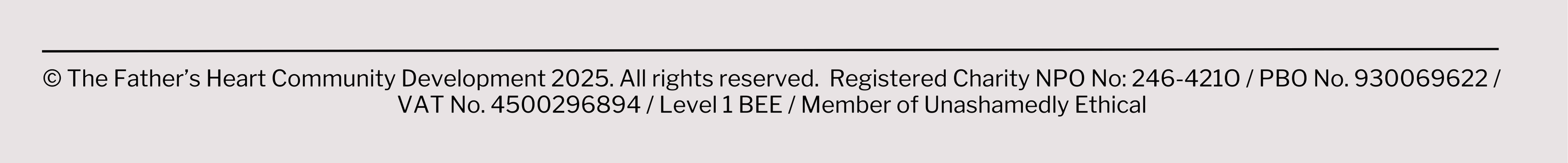 TFH Website Footer 2025